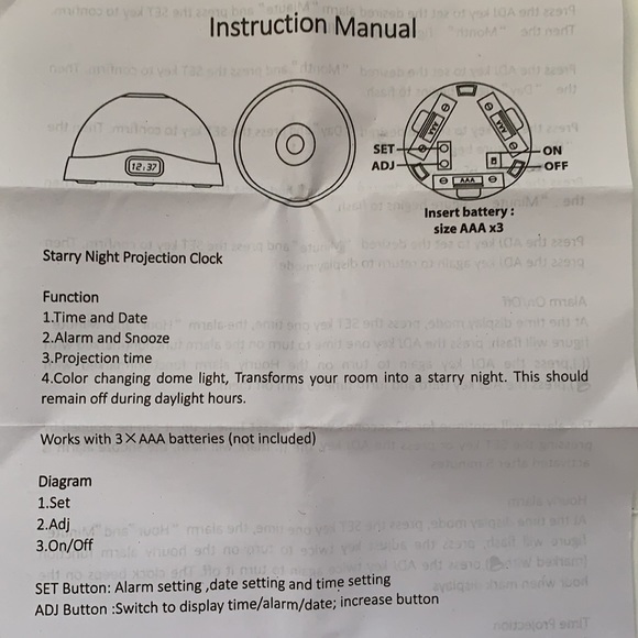Projection Time Alarm Clock - Picture 13 of 15